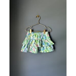 Hartstrings Ocean Print Ruffle Skirt